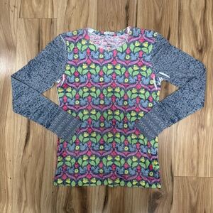 Whimsy Rose Small Multicolor Baby Waffle Knit Thermal Squirrels Made USA Boho